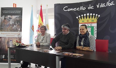 Flor Rey, Eduardo Ramil e Sandra Vázquez presentaron en Vilalba a mostra dos 50 anos do GES Ártabros.