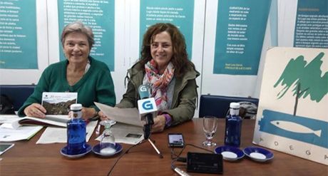 Montserrat Lombardía e Adela Figueroa, presidenta e vicepresidenta de ADEGA Lugo.