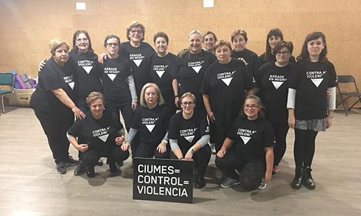 O grupo de baile da Asociación Águeda, contra a violencia xénero