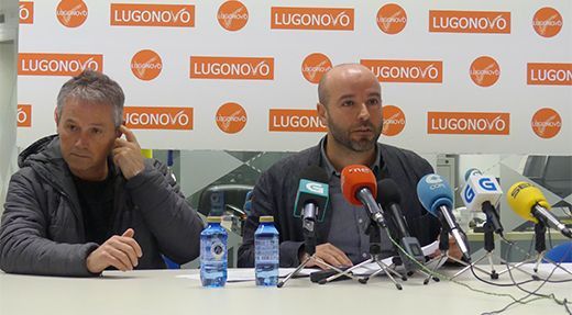 Víctor Álvarez e Luís Villares na sede de Lugonovo