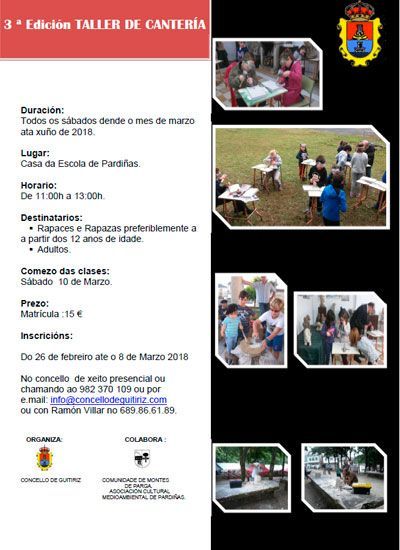 CartelTallerdeCantera