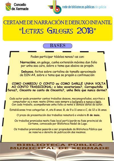 certame letras galegas 2018