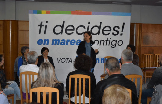 en marea Cristina Pérez defende en Vilalba