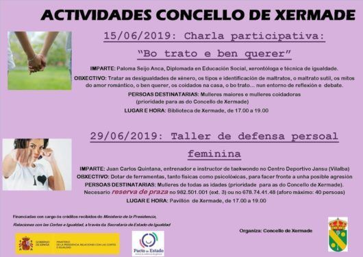 O Concello de Xermade organiza dúas actividades para xuño