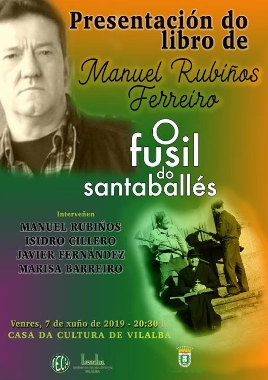 Presentación do libro escrito por Manuel Rubiños en Vilalba