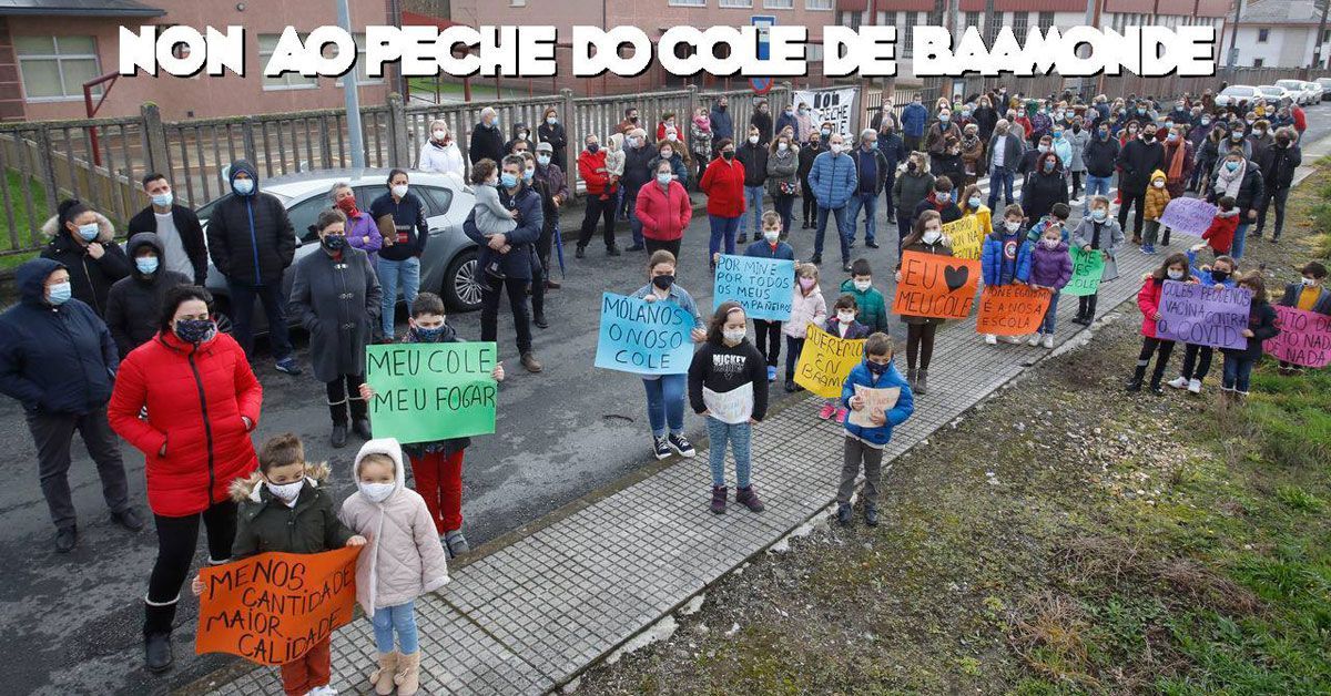 manifestacion peche colexio baamonde