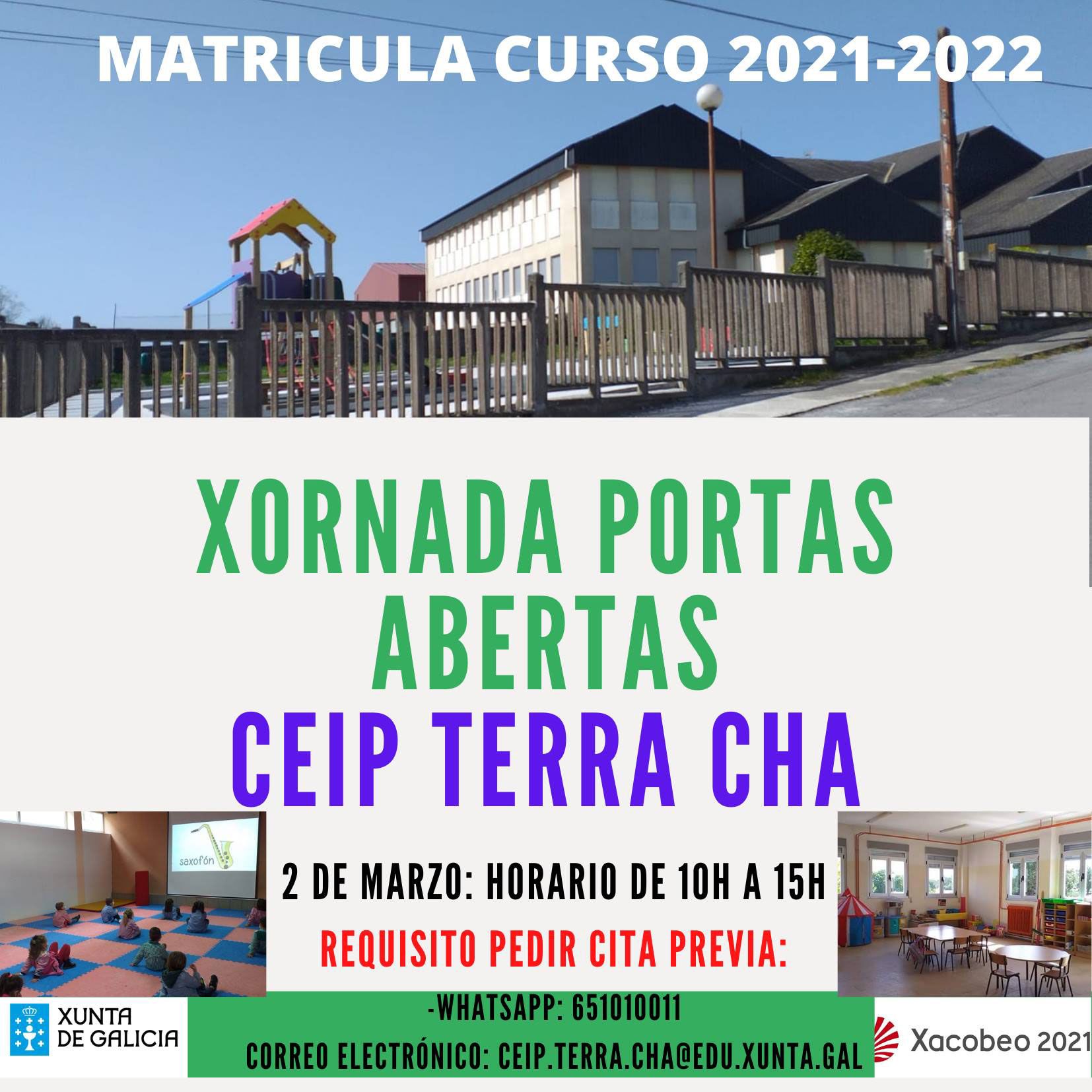 xornadas portas abertas ceip terra cha