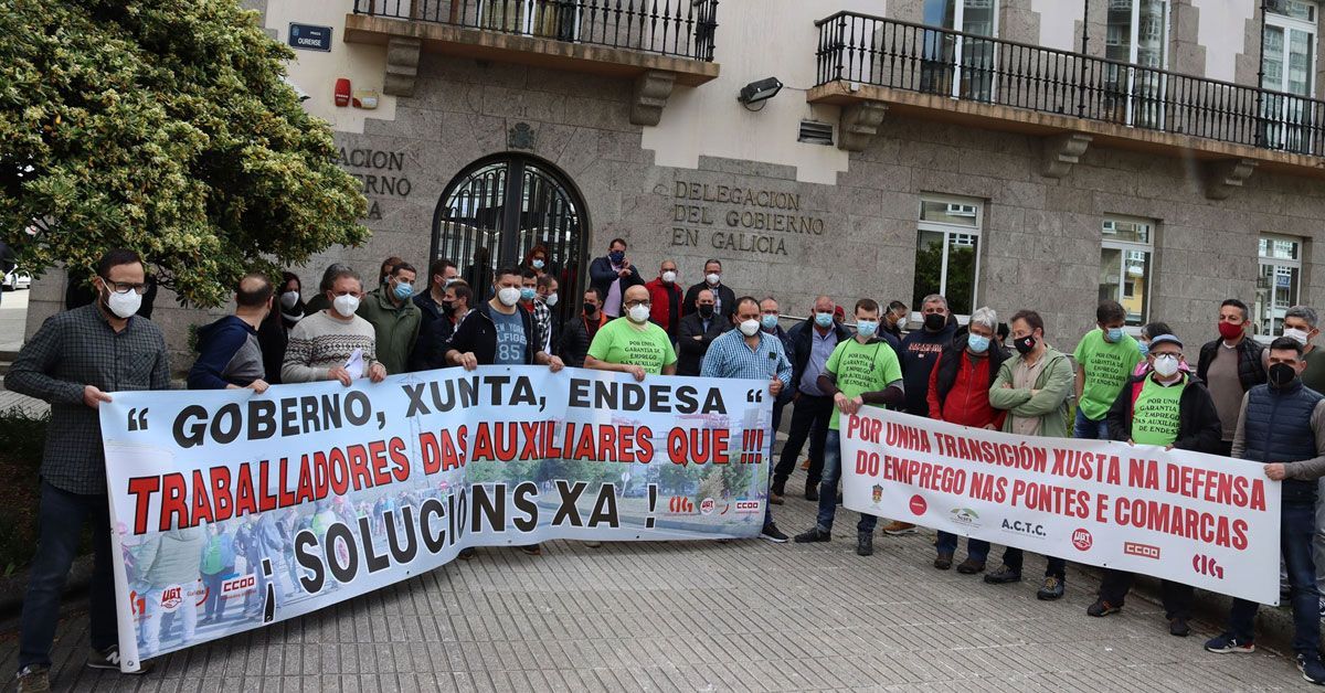 manifestacion coruna delegacion de goberno as pontes