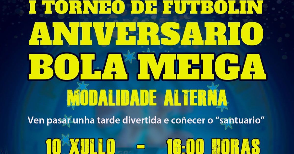 TORNEO FUTBOLIN BOLA MEIGA PORTADA