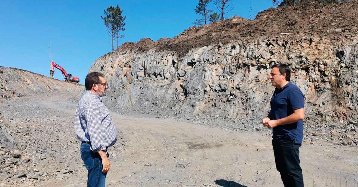 obras ampliacion estrada DP 1802 ao seu paso por Goente A Faeira e San Pedro de Eume 1