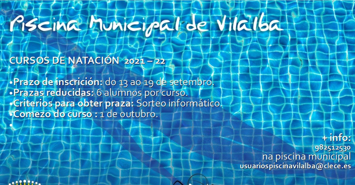 CURSOS PISCINA VILALBA PORTADA