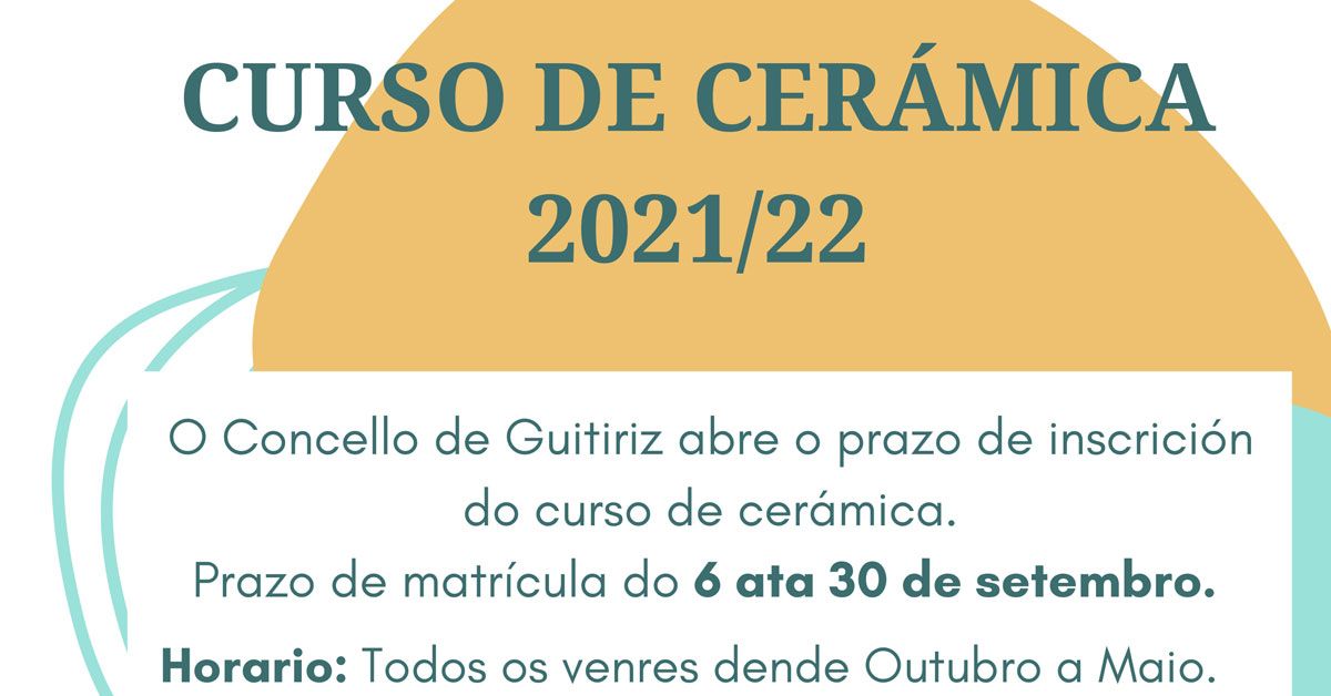 curso de ceramica guitiriz