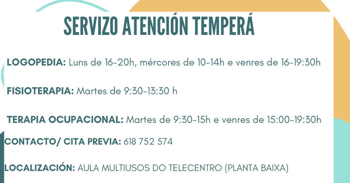 servizo atencion tempera guitiriz portada