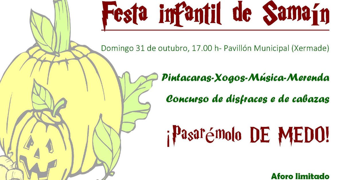 festa infantil samain xermade