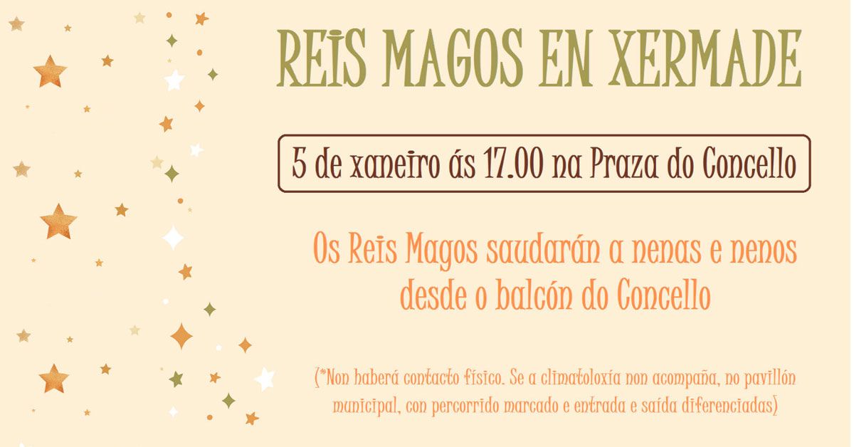 cabalgata reis magos xermade portada