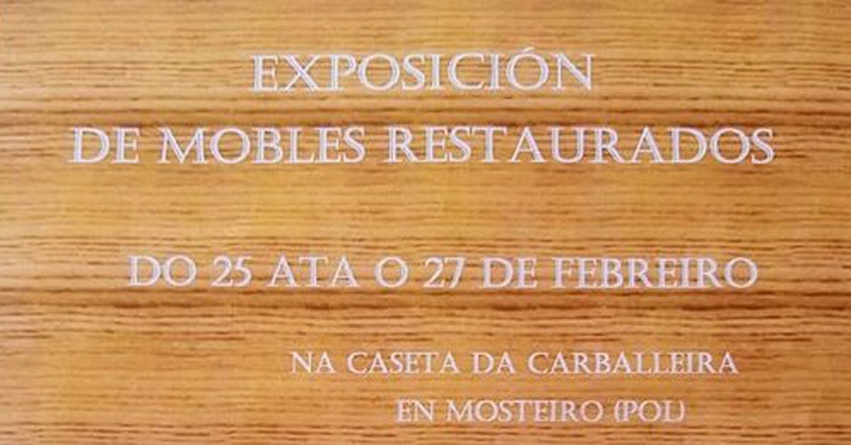 exposicion mobles restaurados pol portada