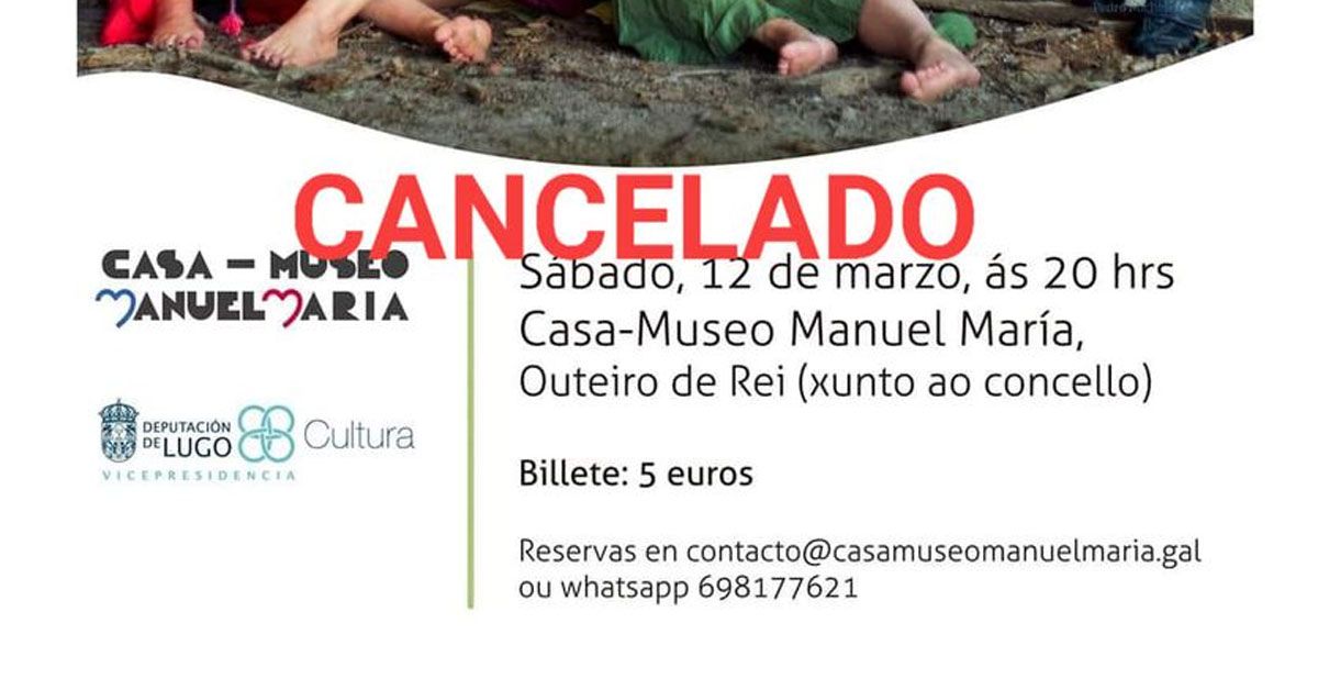 cancelado concerto manuel maria