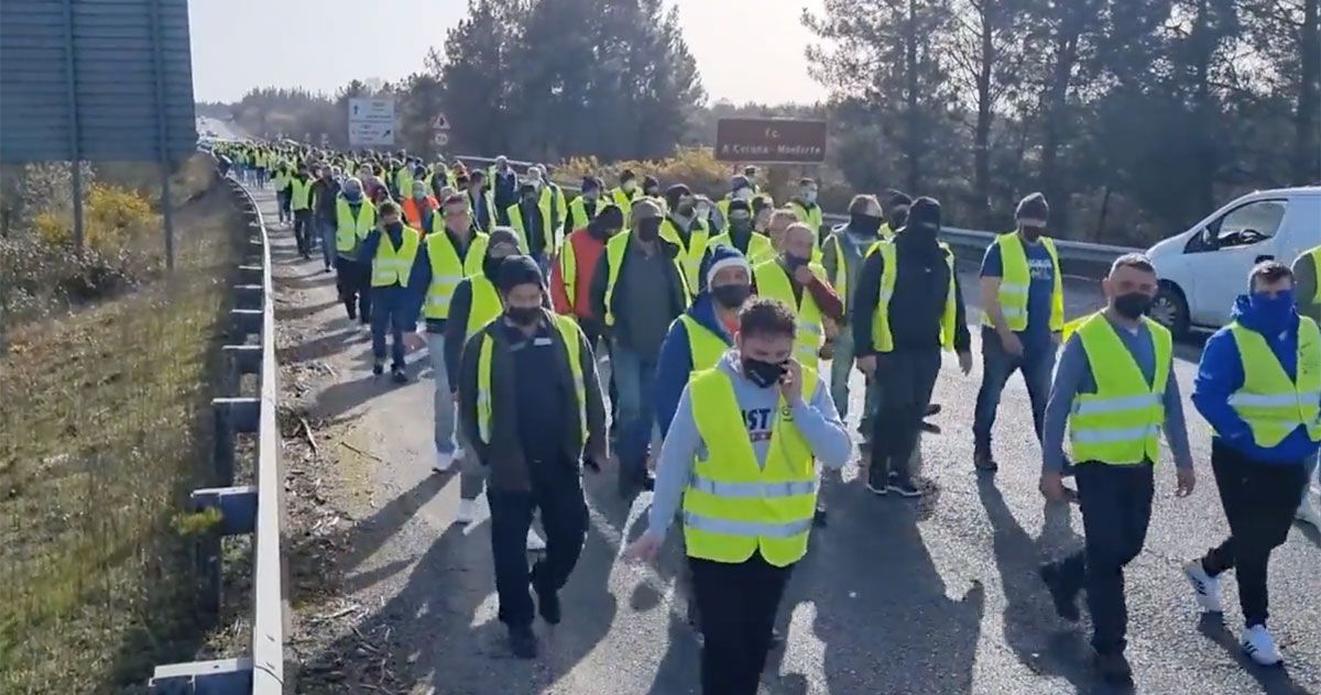 corte trafico folga transporte guitiriz