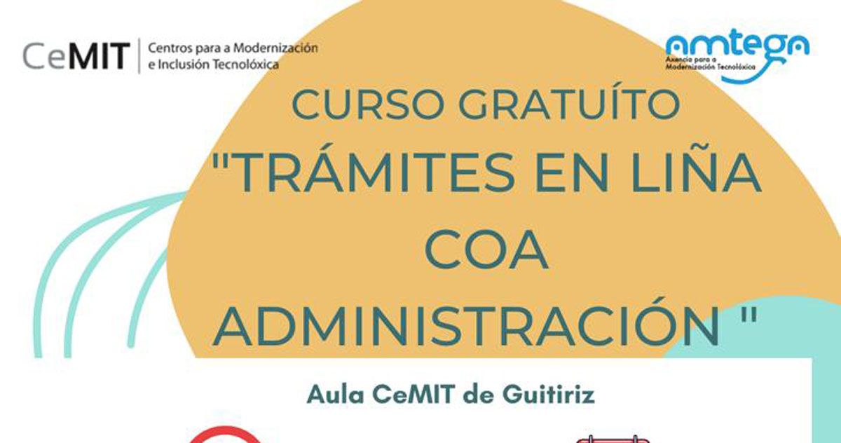 curso tramites on line administracion aula cemit guitiriz portada