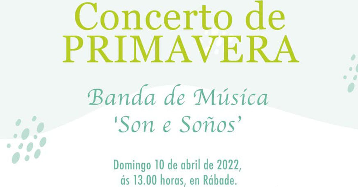 CONCERTO SONS E SONOS RABADE PRIMAVERA PORTADA