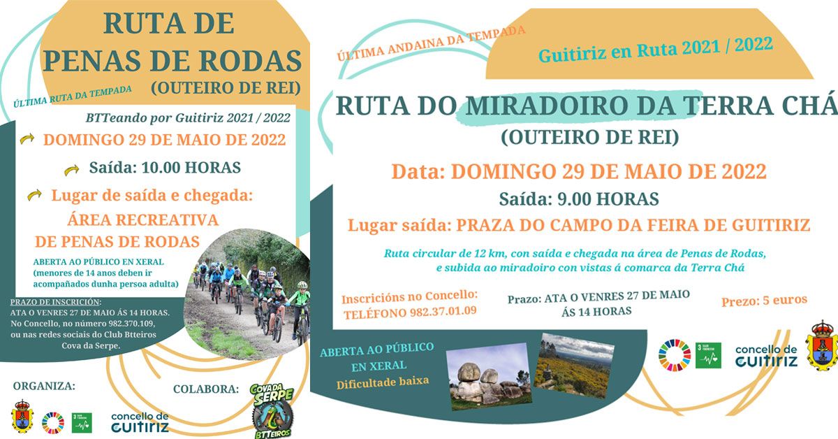 btt e guitiriz en ruta penas de rodas