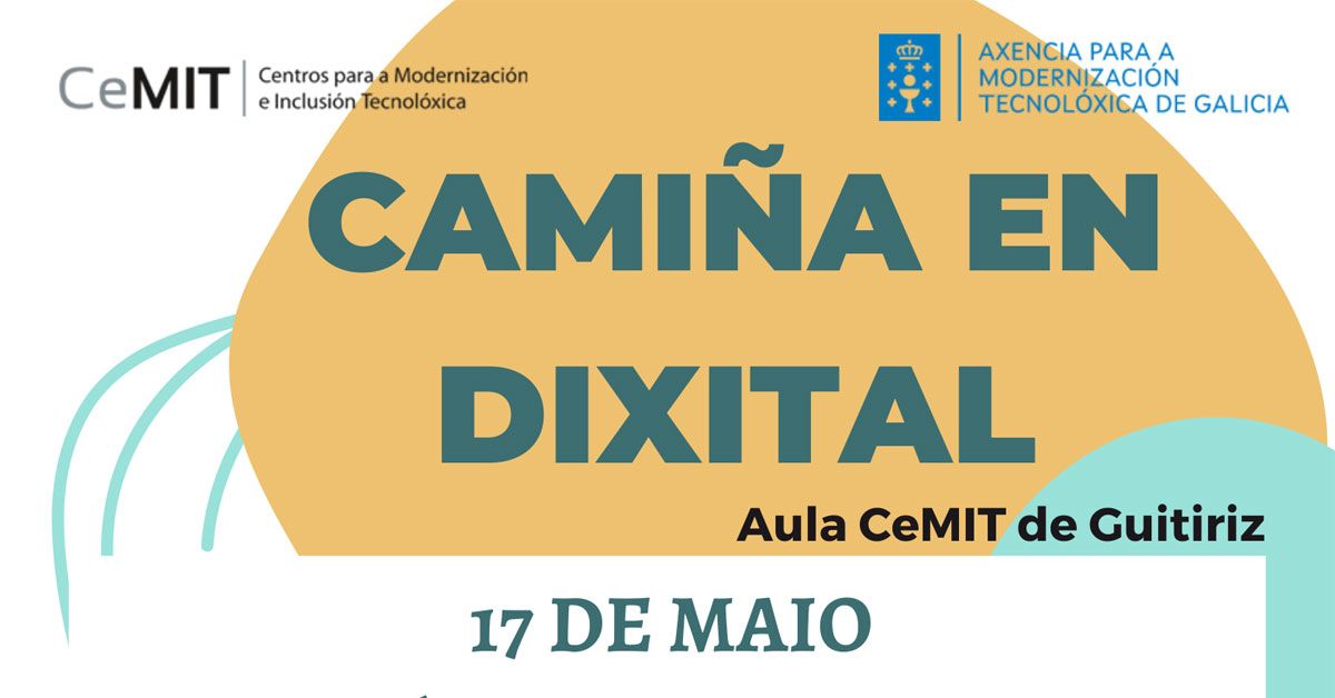 cartel camina dixital aula cemit guitiriz portada