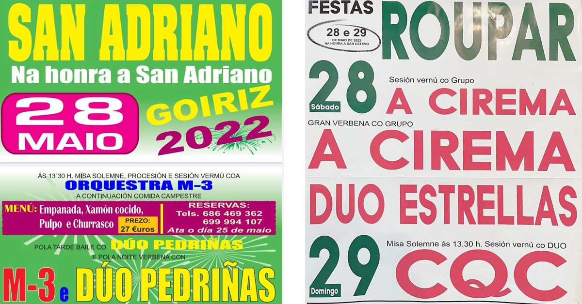 festas goiriz e roupar