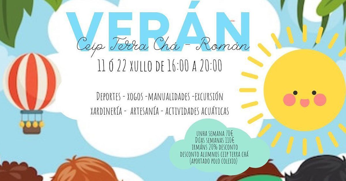 campamento veran ceip terra cha portada