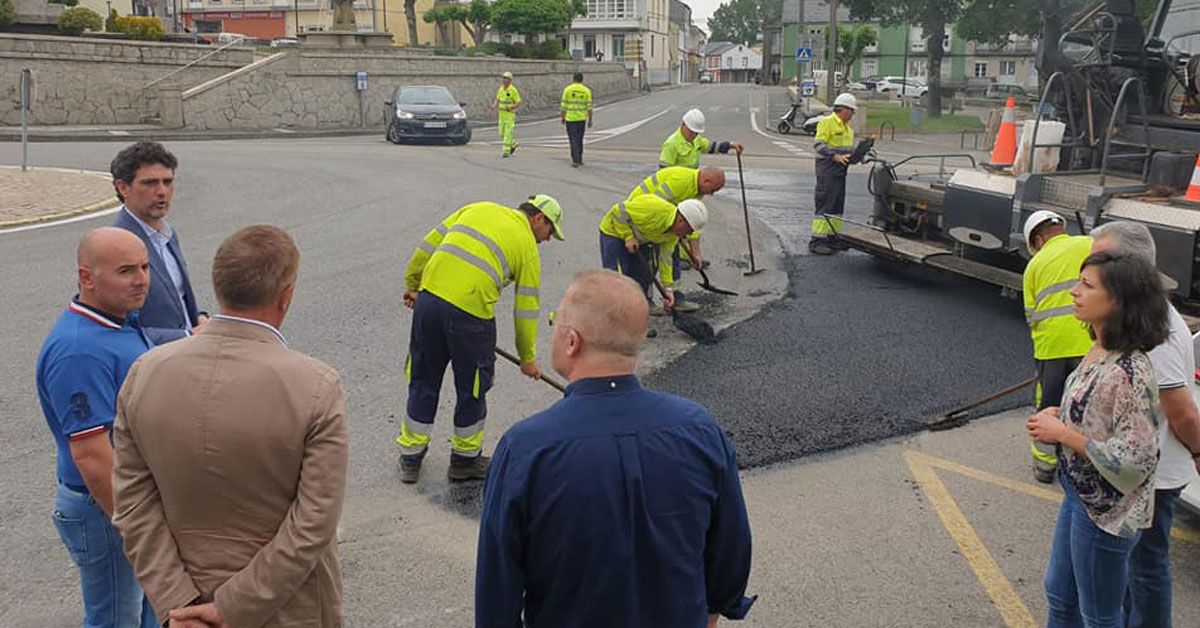 obras estrada friol