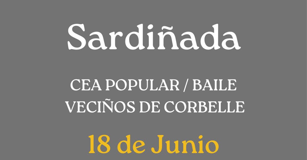 sardinada popular corbelle portada