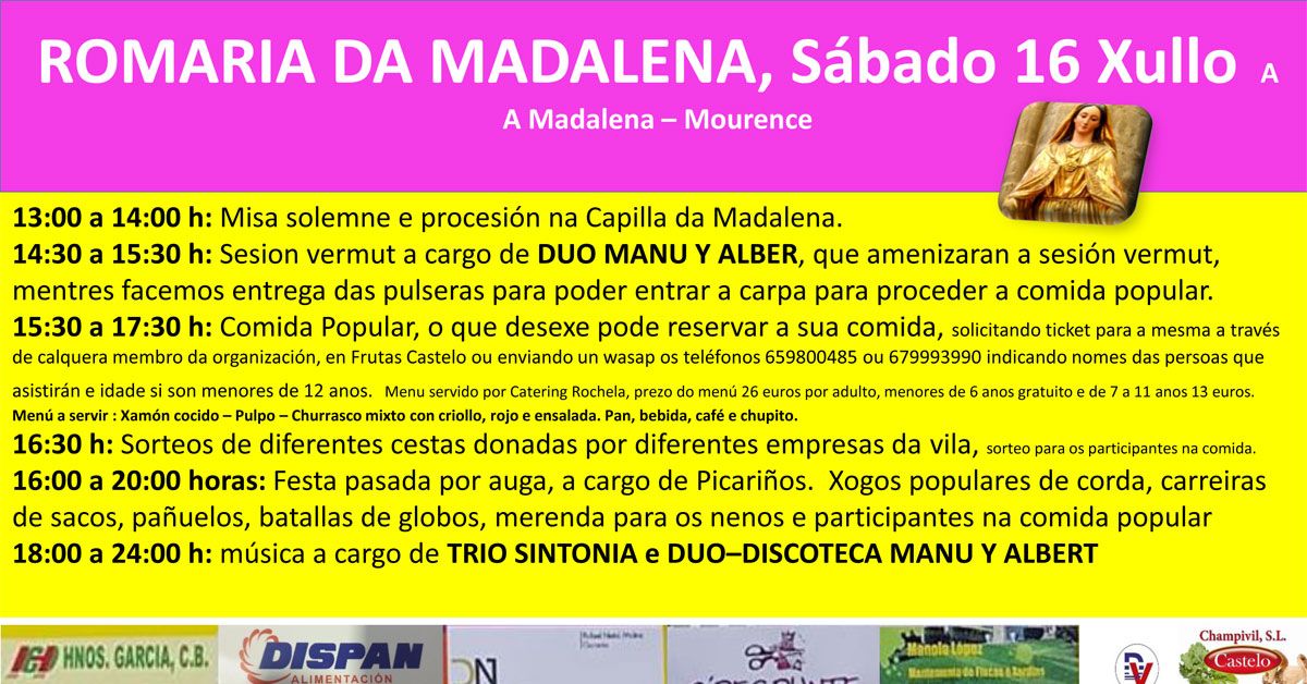 CARTEL ROMERIA MADALENA