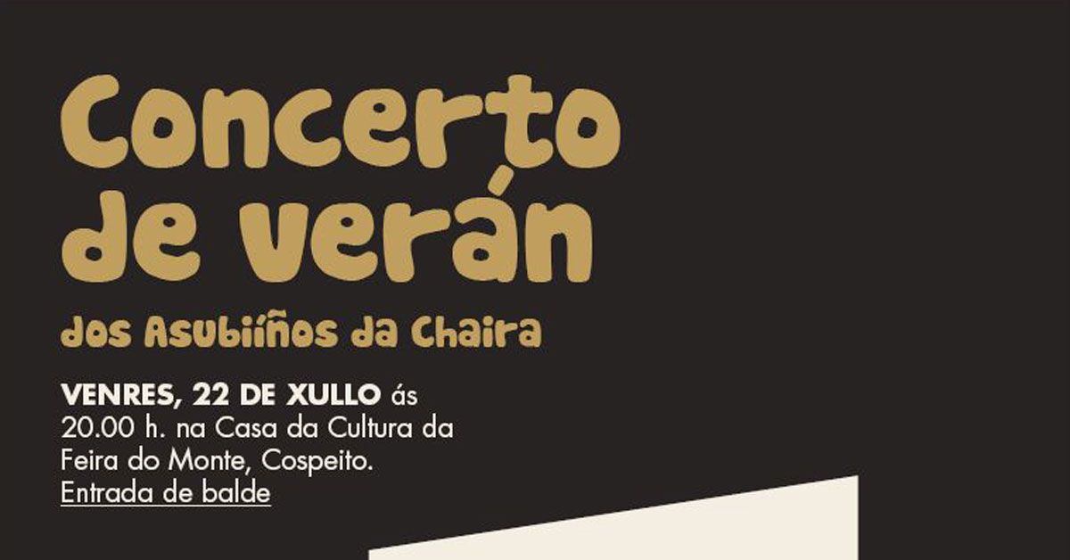 concerto veran asubios da chaira portada