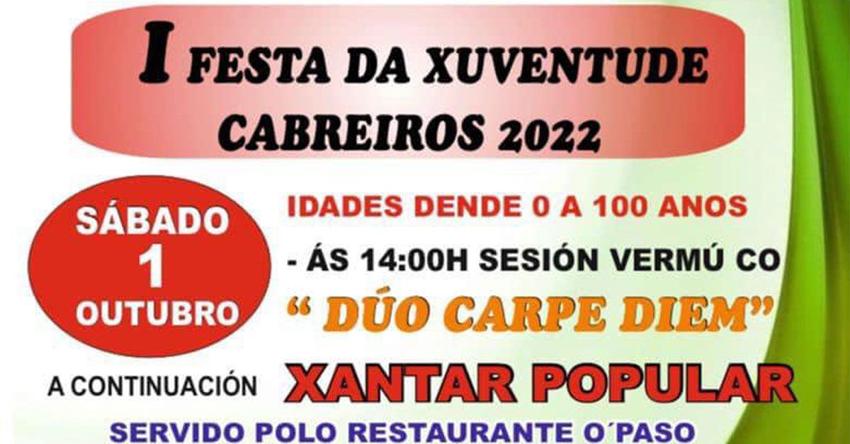 festa da xuventude cabreiros portada