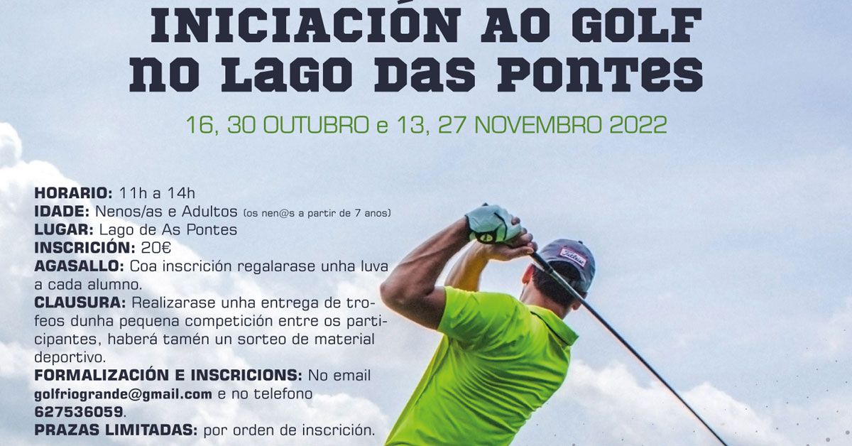 curso iniciacion golf as pontes portada