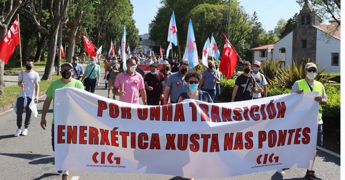 manifestacion cig as pontes endesa