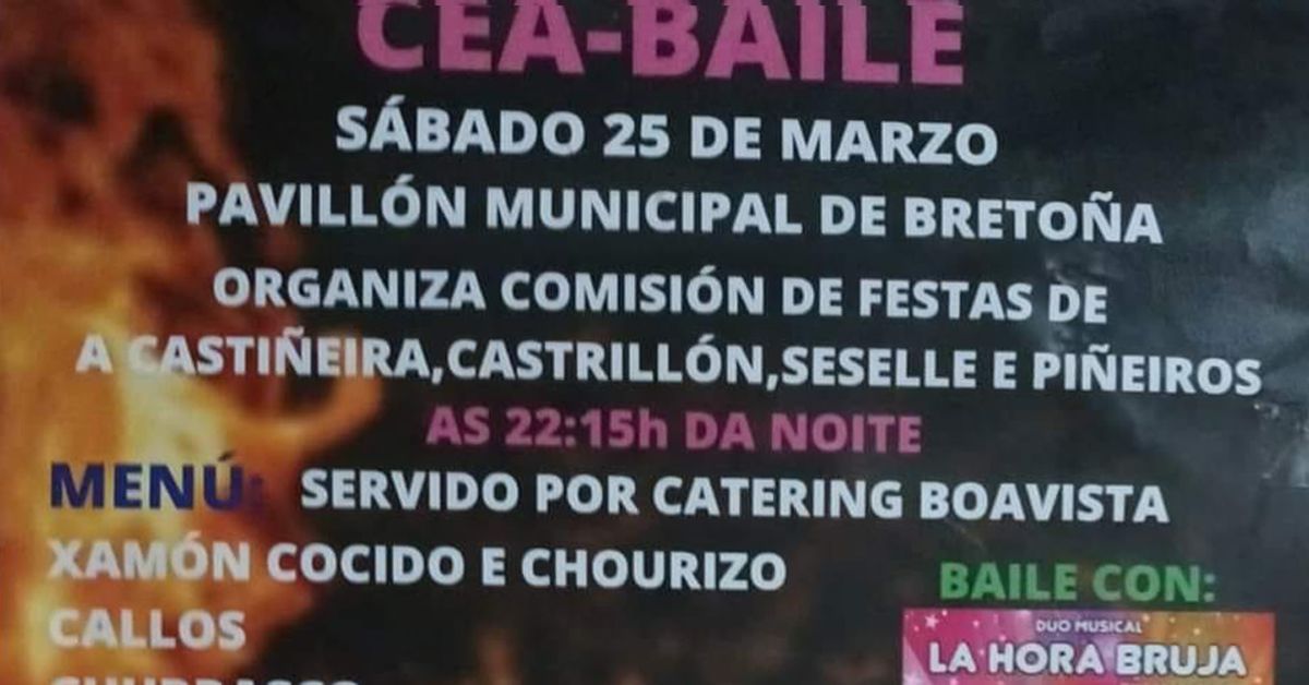 CEA BAILE A PASTORIZA PORTADA