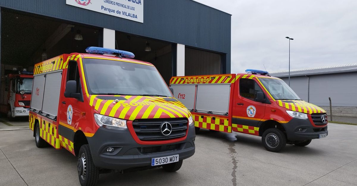 camion salvamento bombeiros sarria vilalba