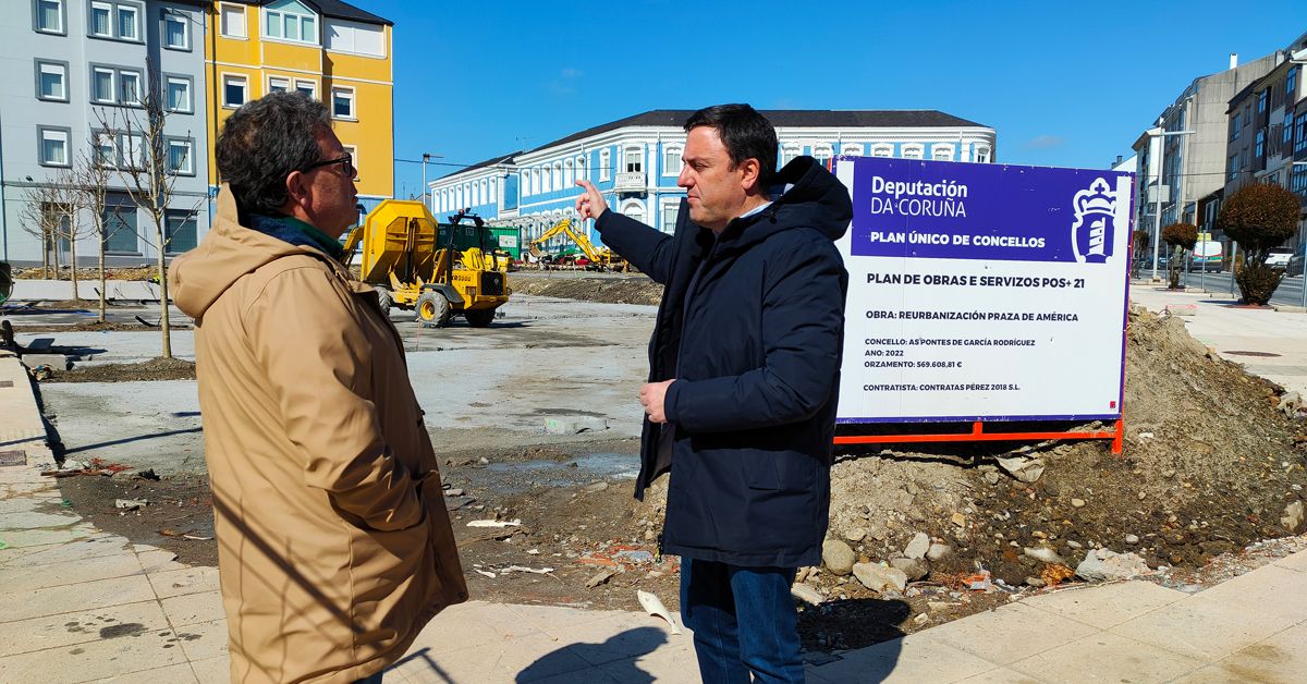 obras praza america as pontes