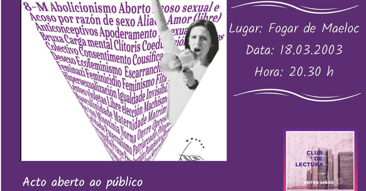 presentacion libro feminismo luca chao entre linas portada