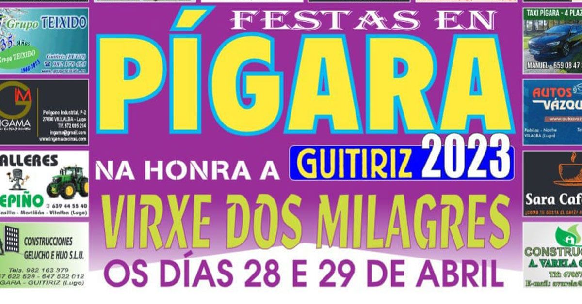 festas pigara guitiriz portada