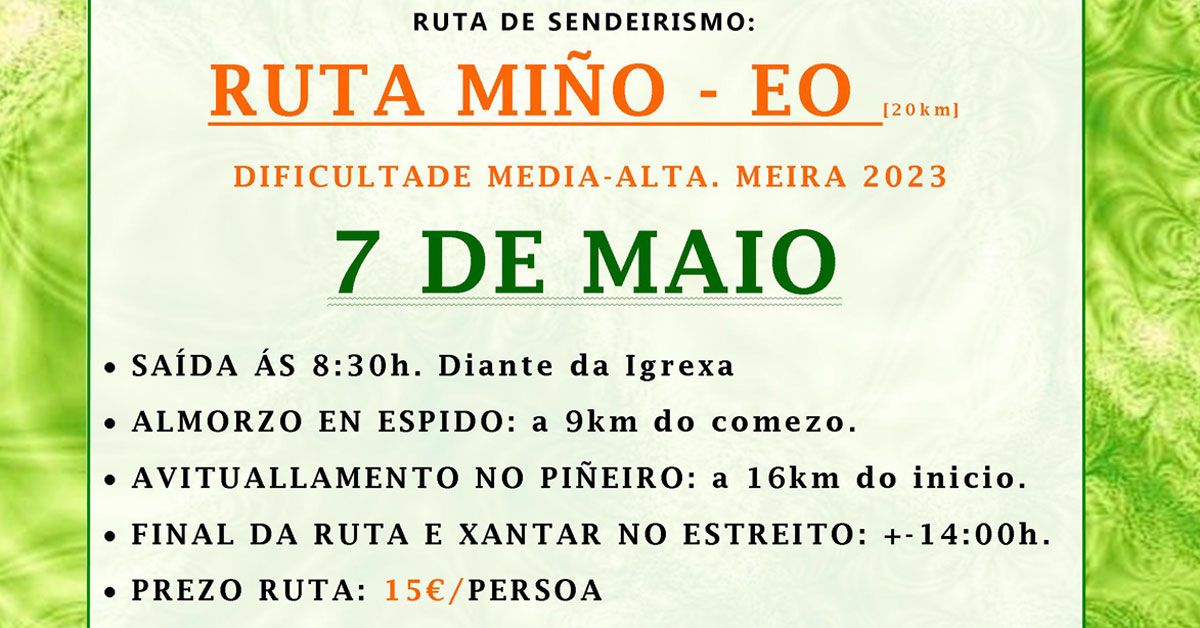 ruta mino eo meira. portada