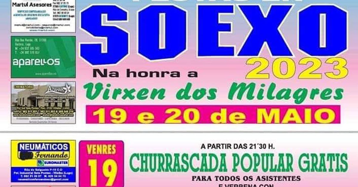 Festas en soexo portada