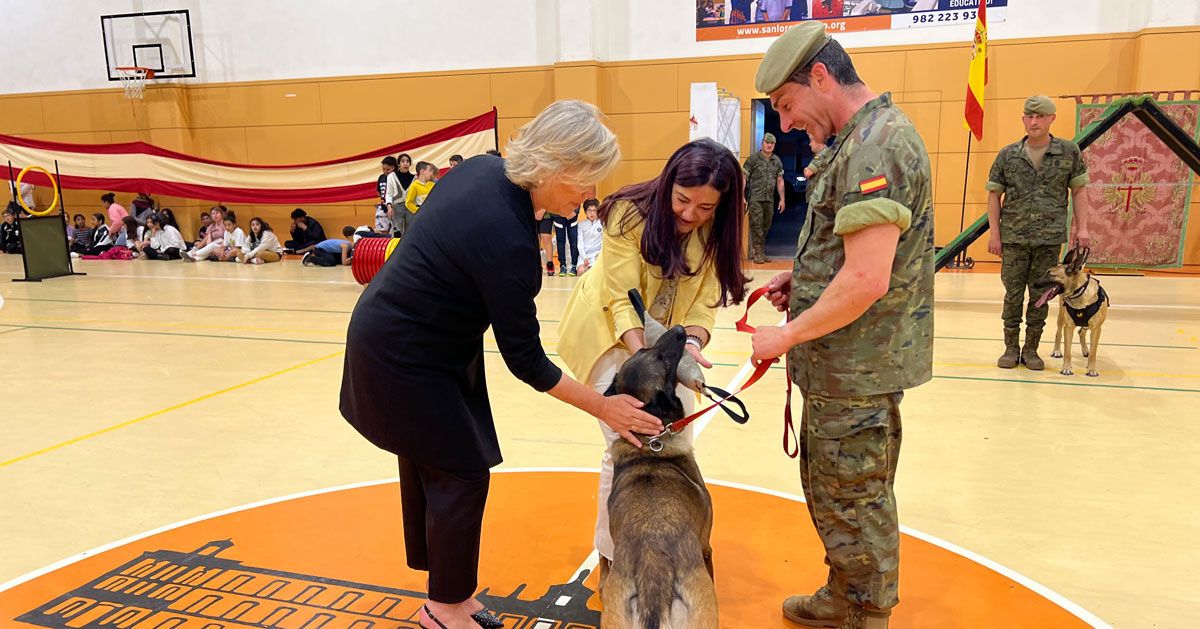 exhibicion perros exercito escolares lugo parga