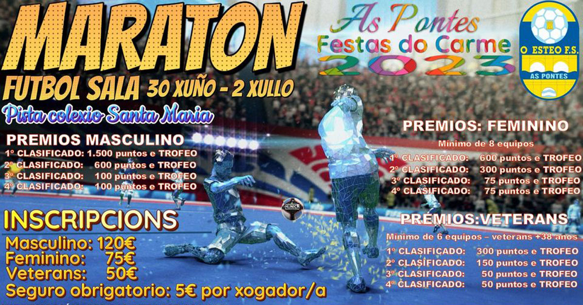 maraton futbol sala as pontes portada