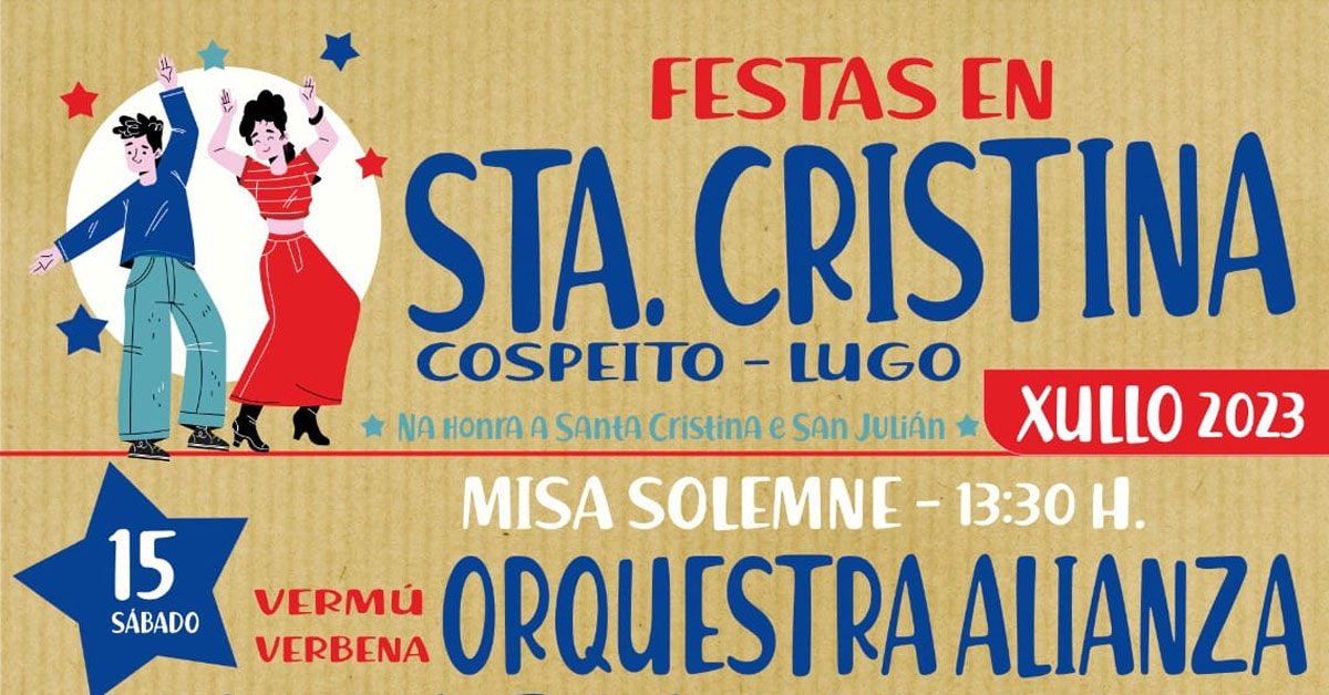 festas santa cristina cospeito portada