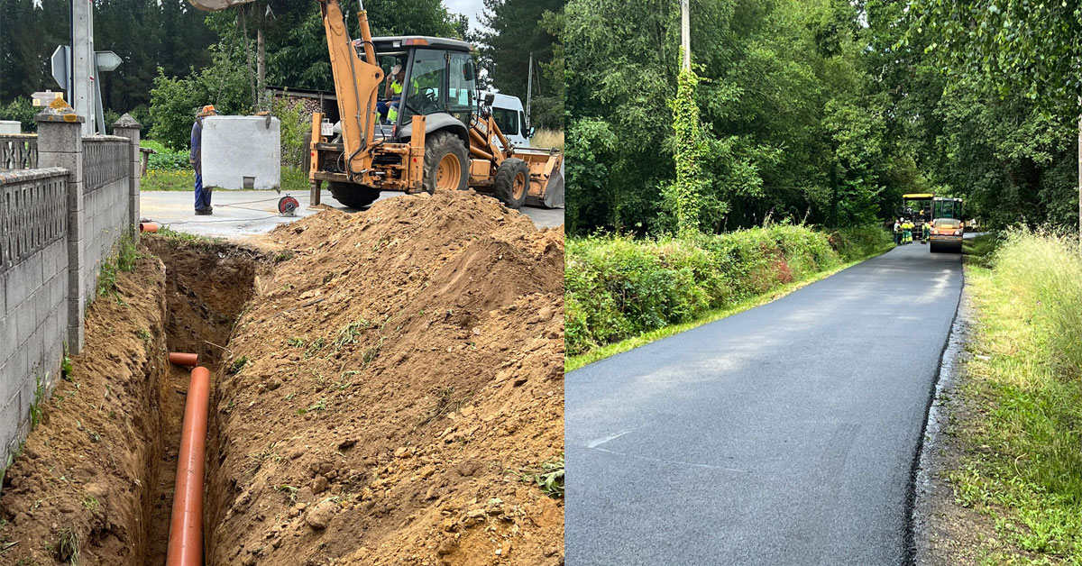 obras saneamento boveda begonte estradas