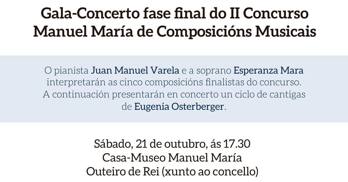 concurso musica gala concerto manuel maria