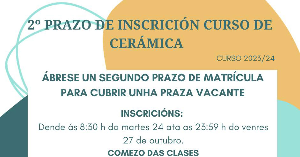 segundo prazo ceramica curso guitiriz portada