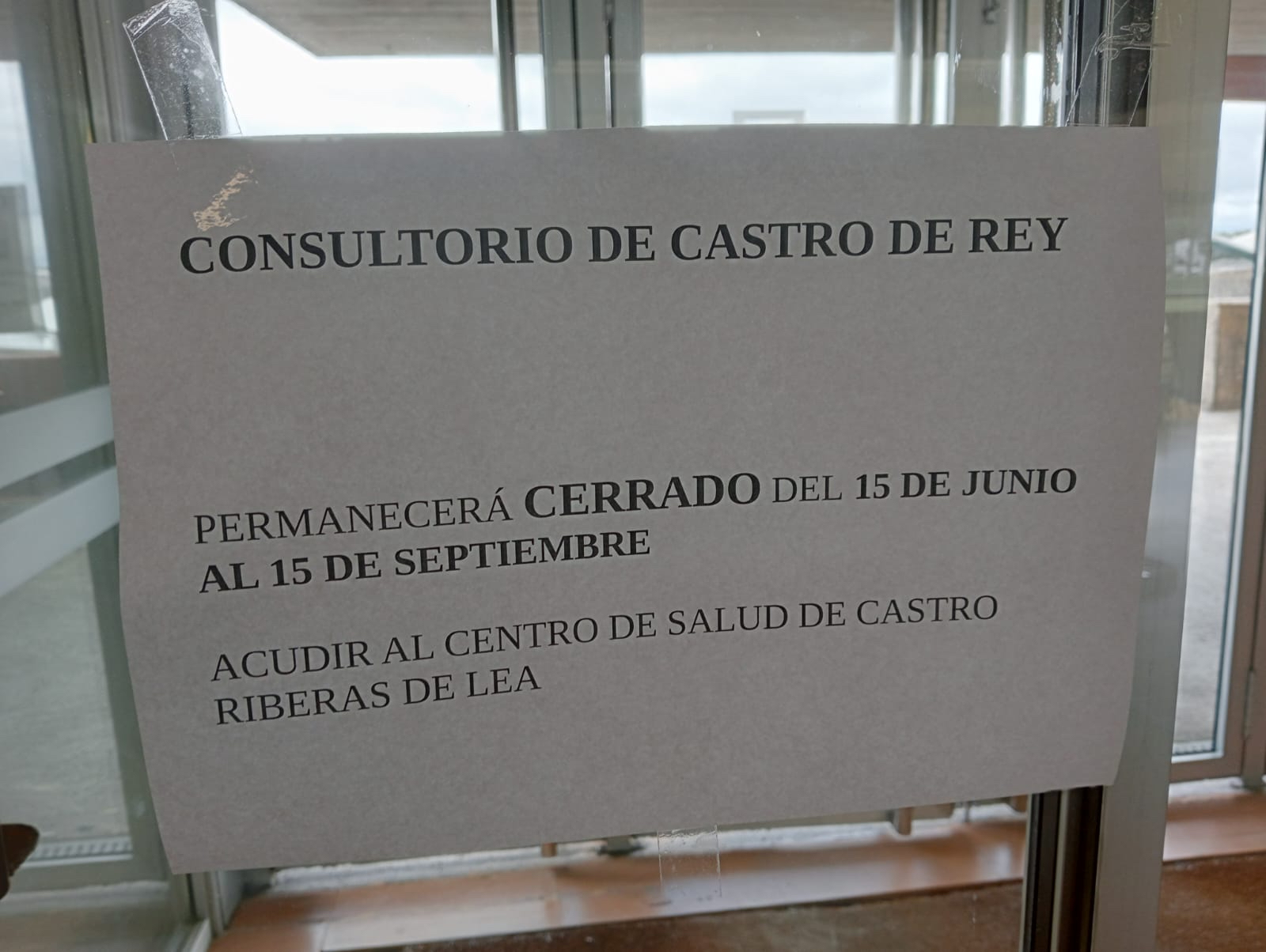 cartel consultorio castro de rei