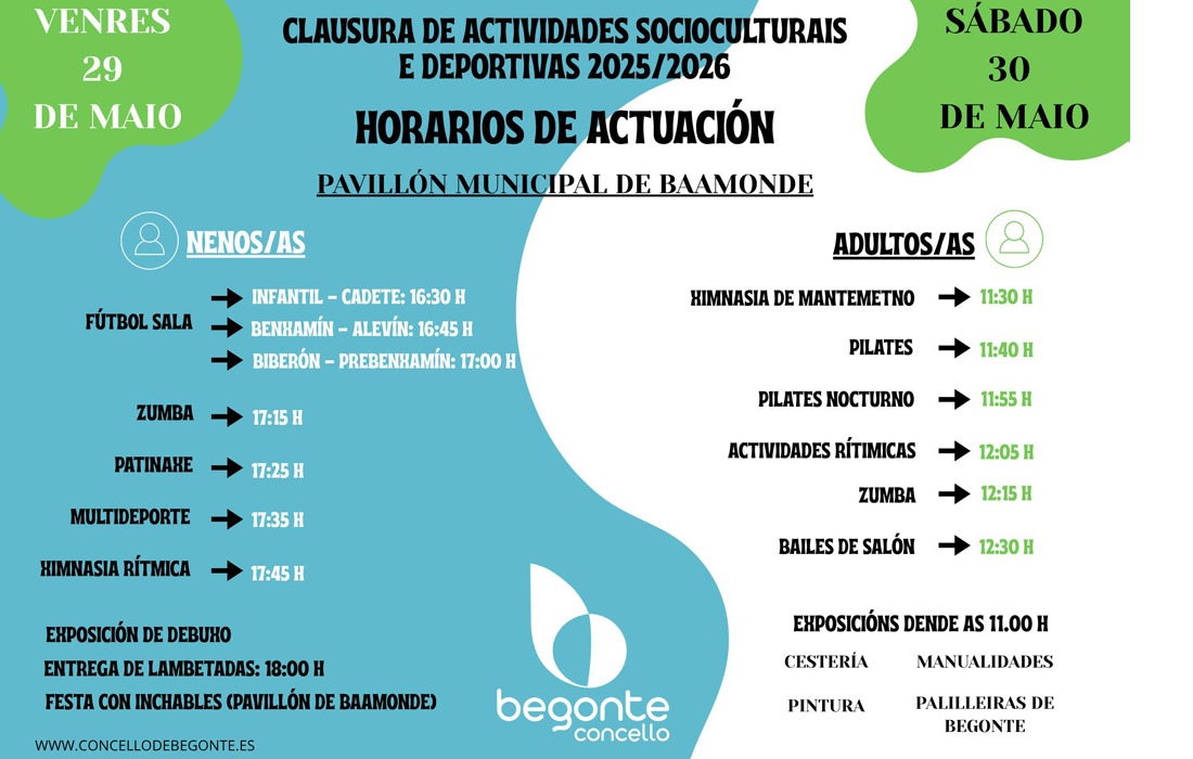 horarios-clausura-actividades-begonte